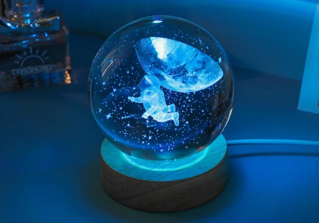 crystal galaxy night light